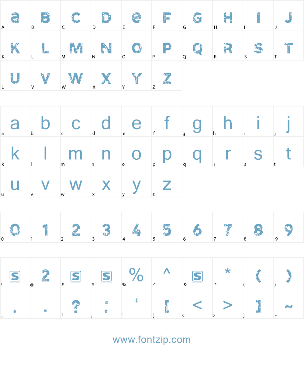 SD Cammello Demo Font Character